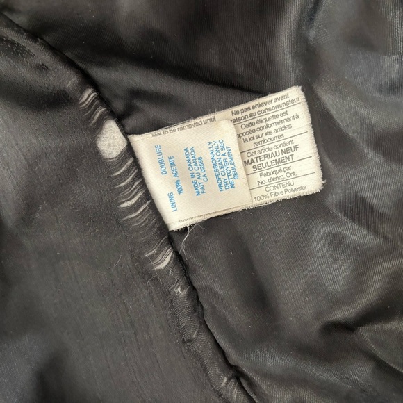 Vintage Danier Black Leather Bomber Moto Zip Up Jacket - Picture 12 of 16